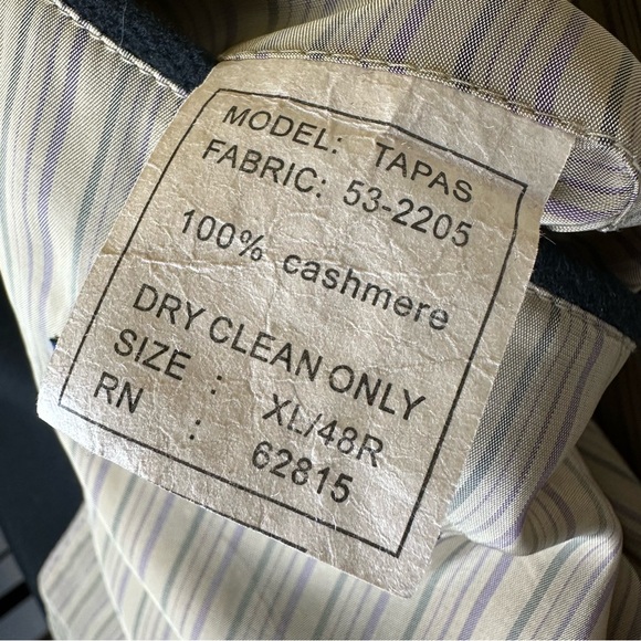 Patrick James Men's 100% Cashmere Overcoat - Picture 5 of 7